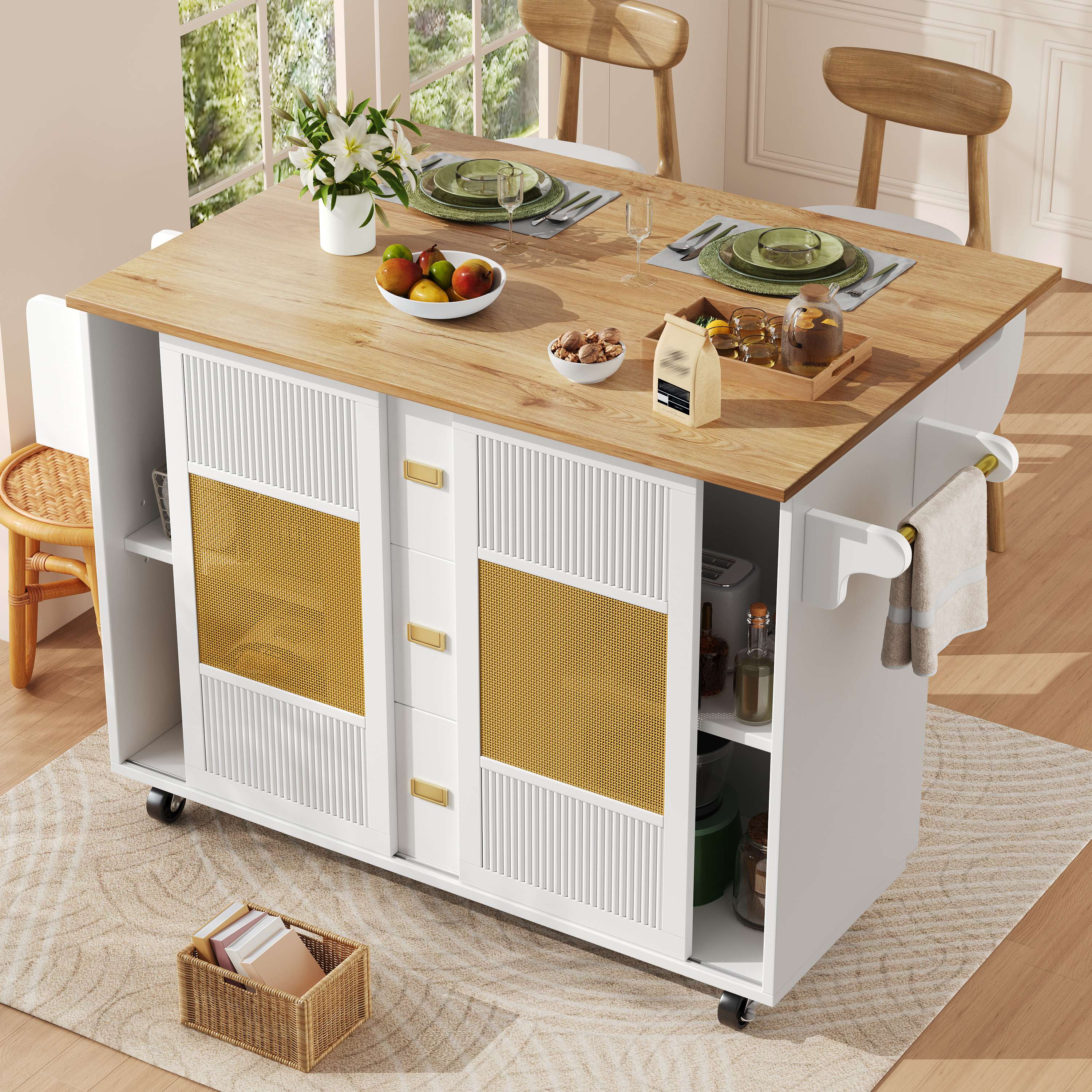 Table rabattable intégrée