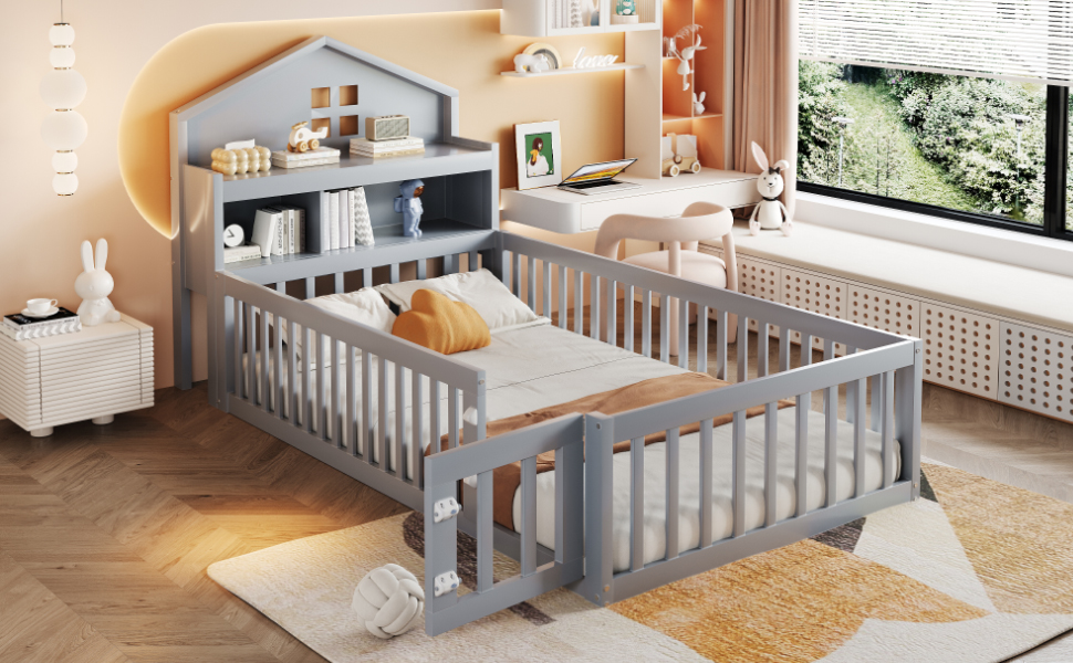 Rangements intégrés pour une chambre ordonnée