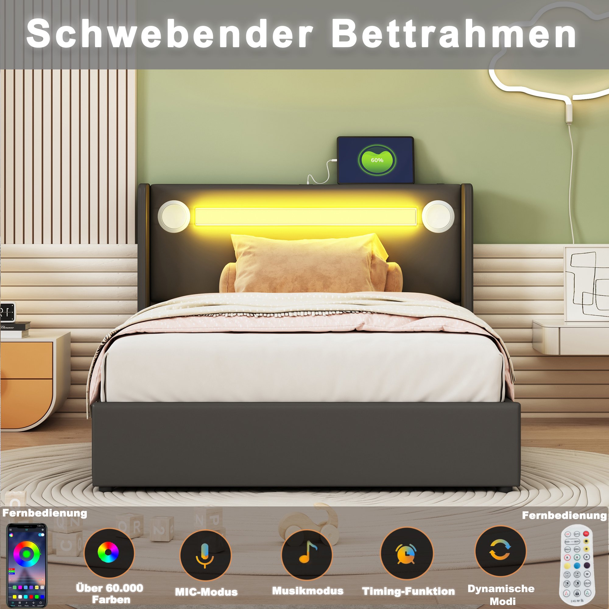 LED et Bluetooth pour une ambiance musicale