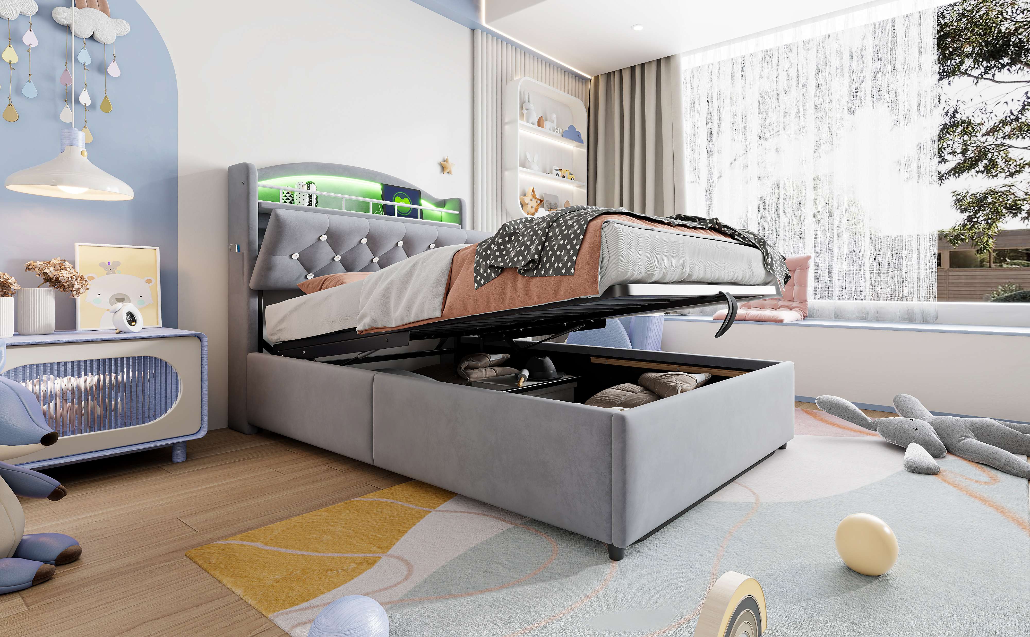 Grand espace de rangement