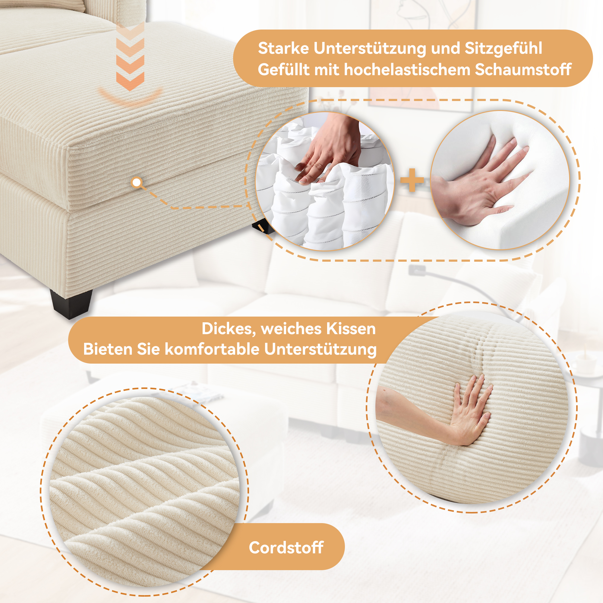 Assise épaisse et confortable