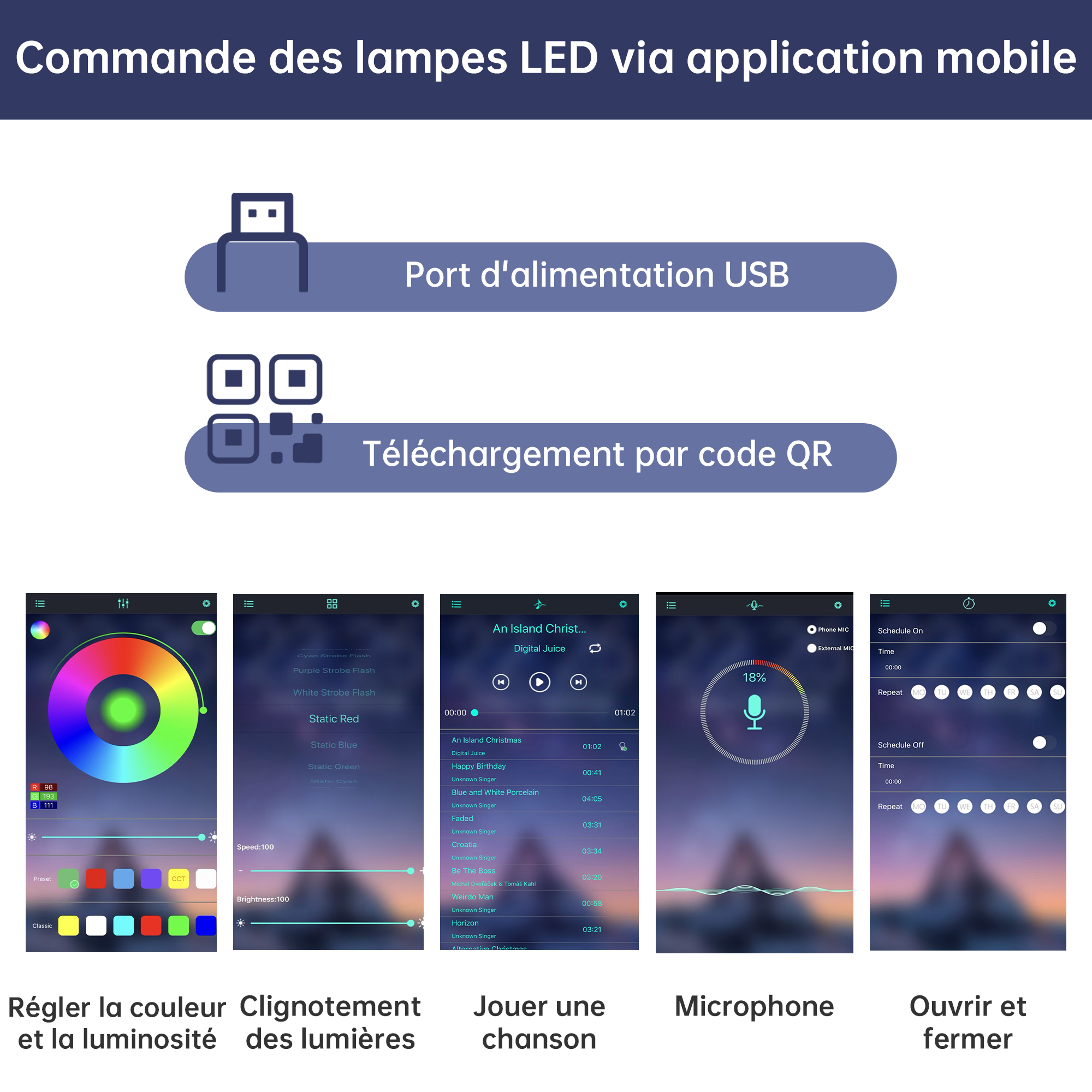 Éclairage LED Connecté