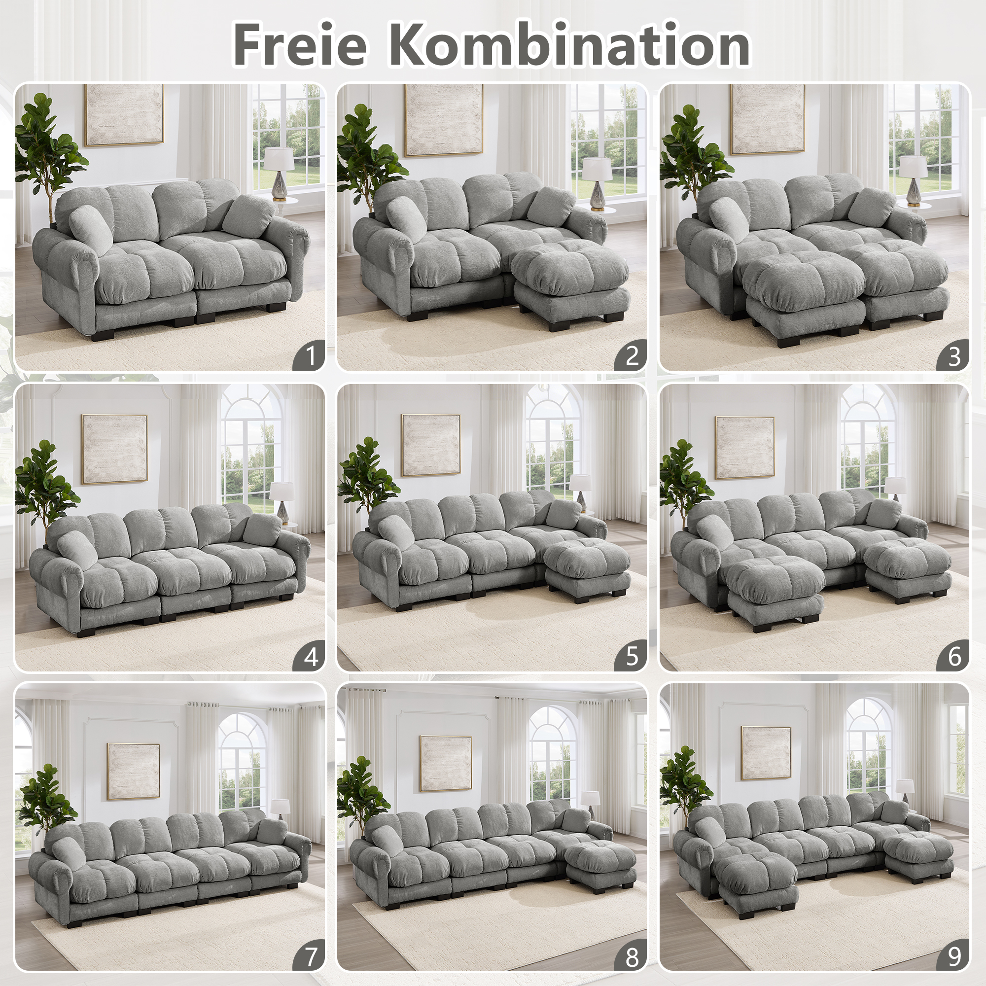 Configuration flexible et modulaire
