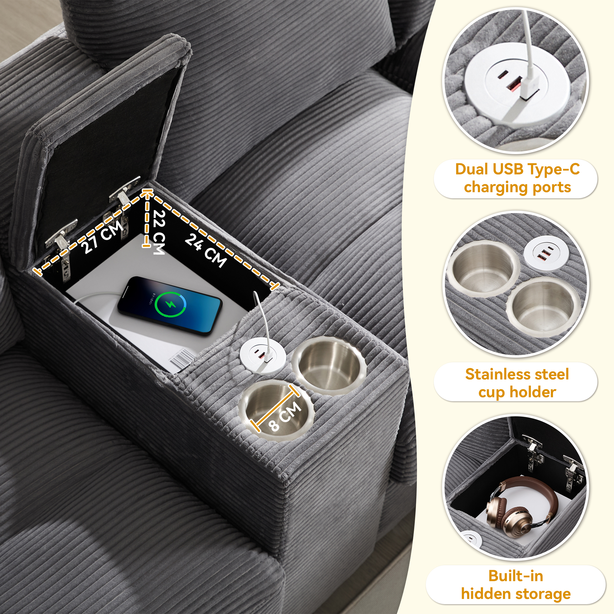Compartiment de rangement