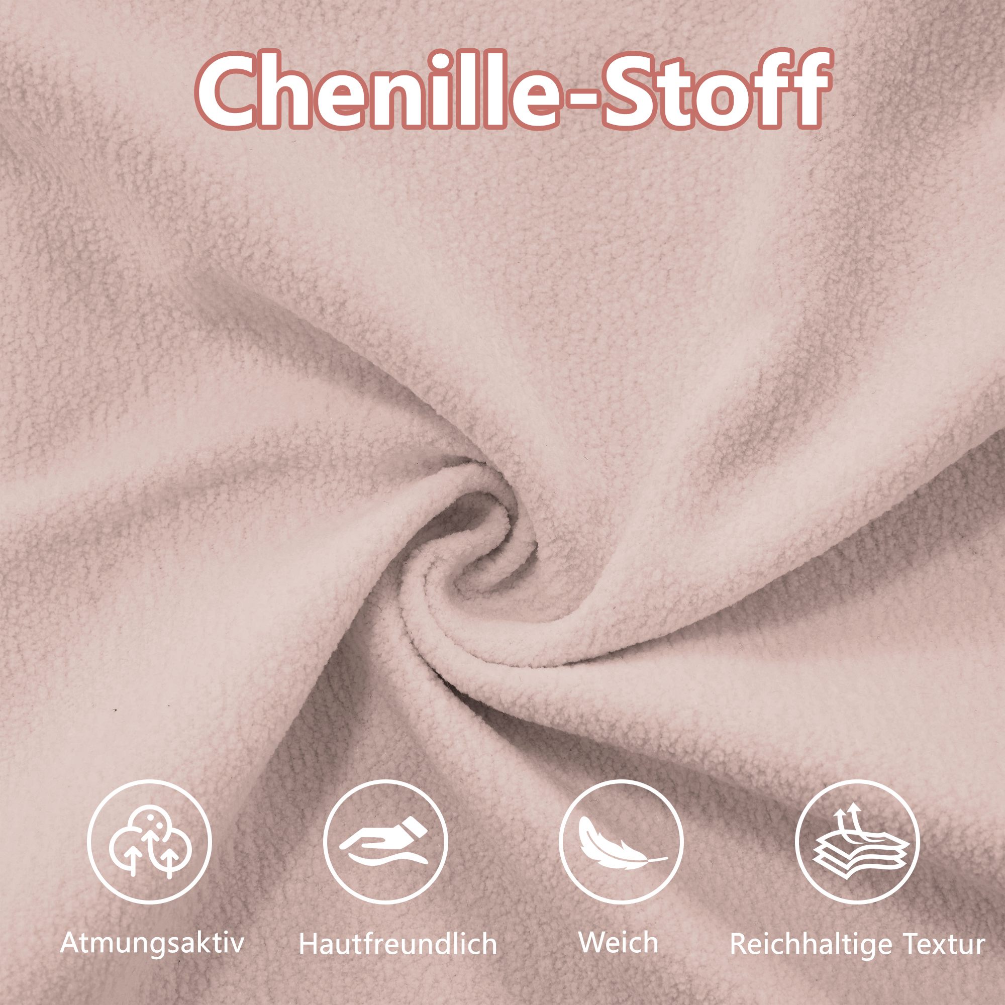 Chenille douce et coussins moelleux