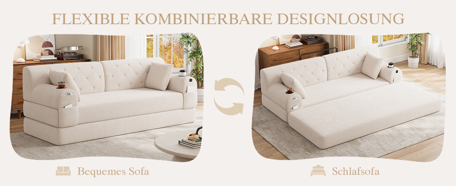 Sofa et Lit en un seul geste