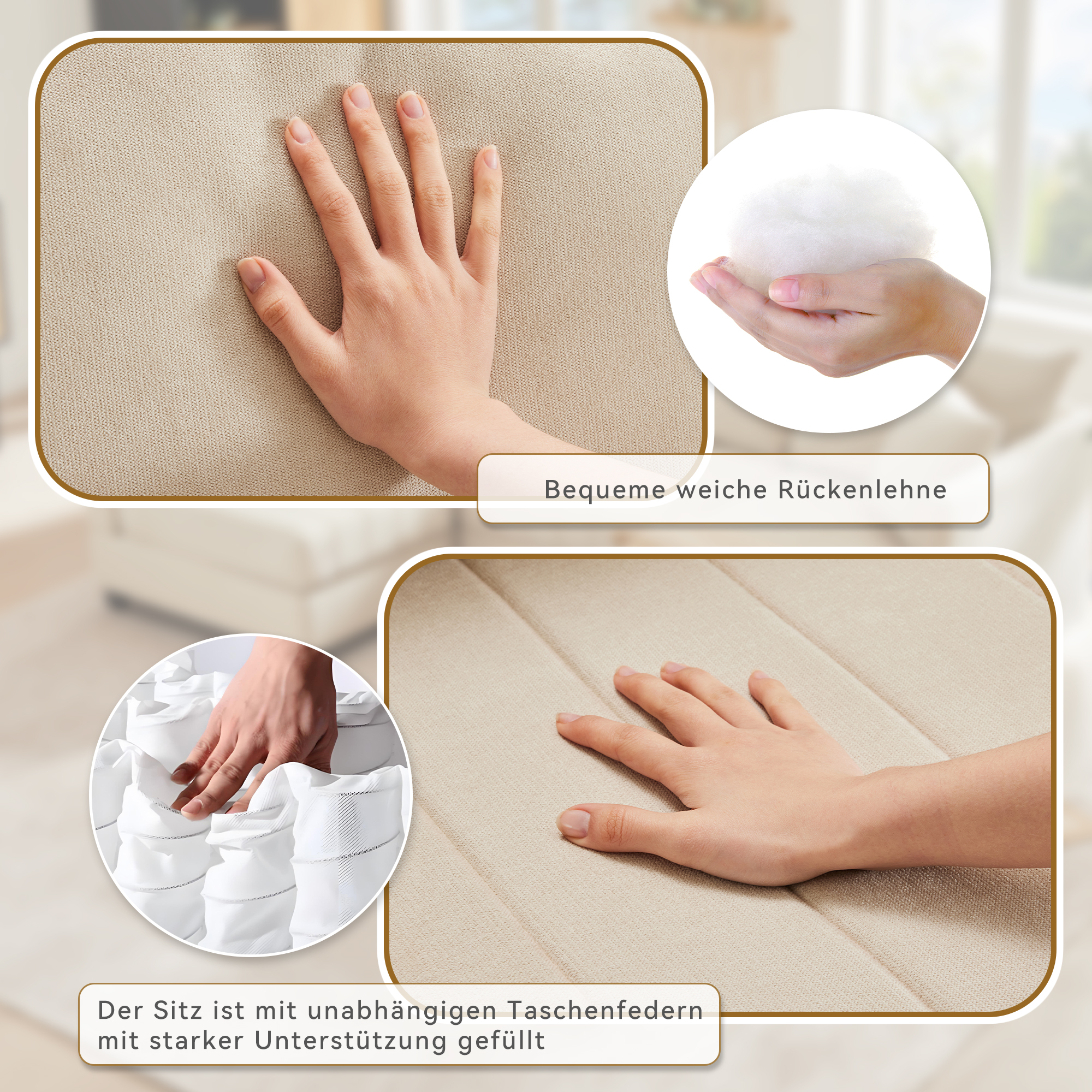 Ressorts ensachés et mousse haute élasticité