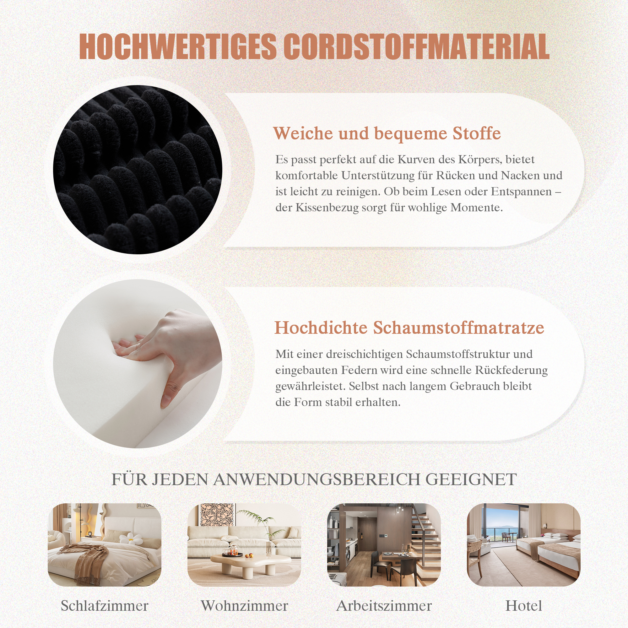 Mousse à 3 couches et ressort pour un confort durable