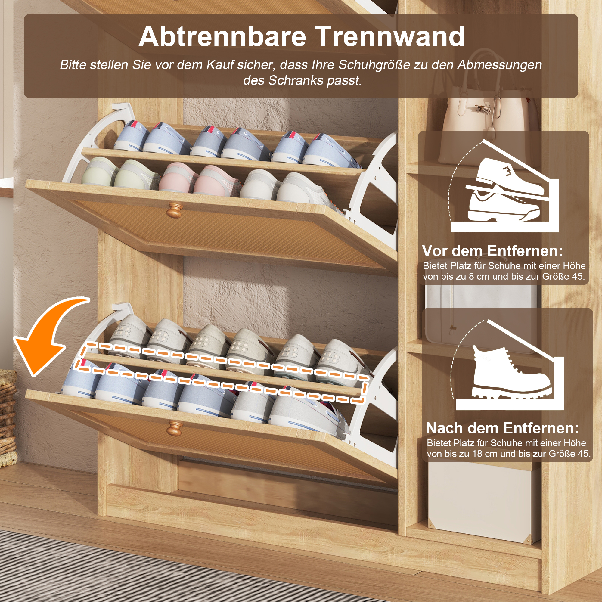 Étagères Réglables pour Tous Types de Chaussures