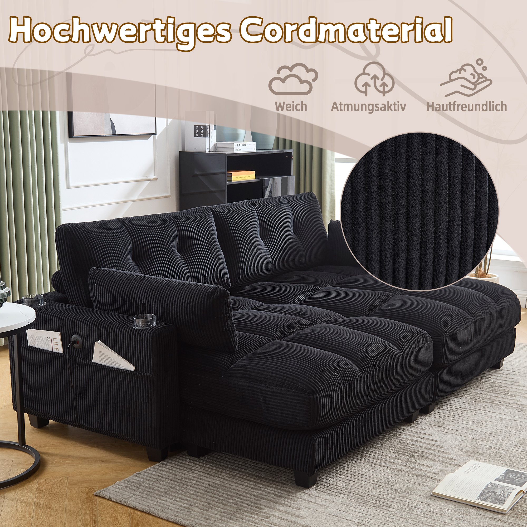 Tissu Corduroy Premium