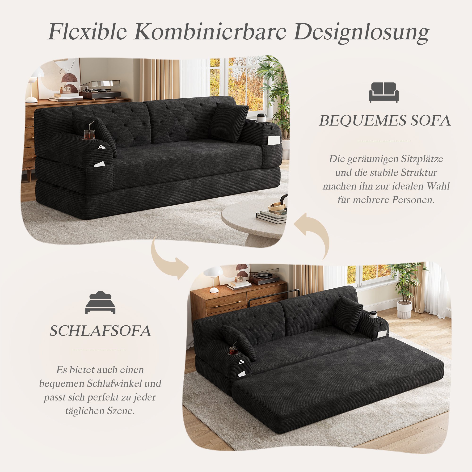 Sofa et Lit en un seul geste