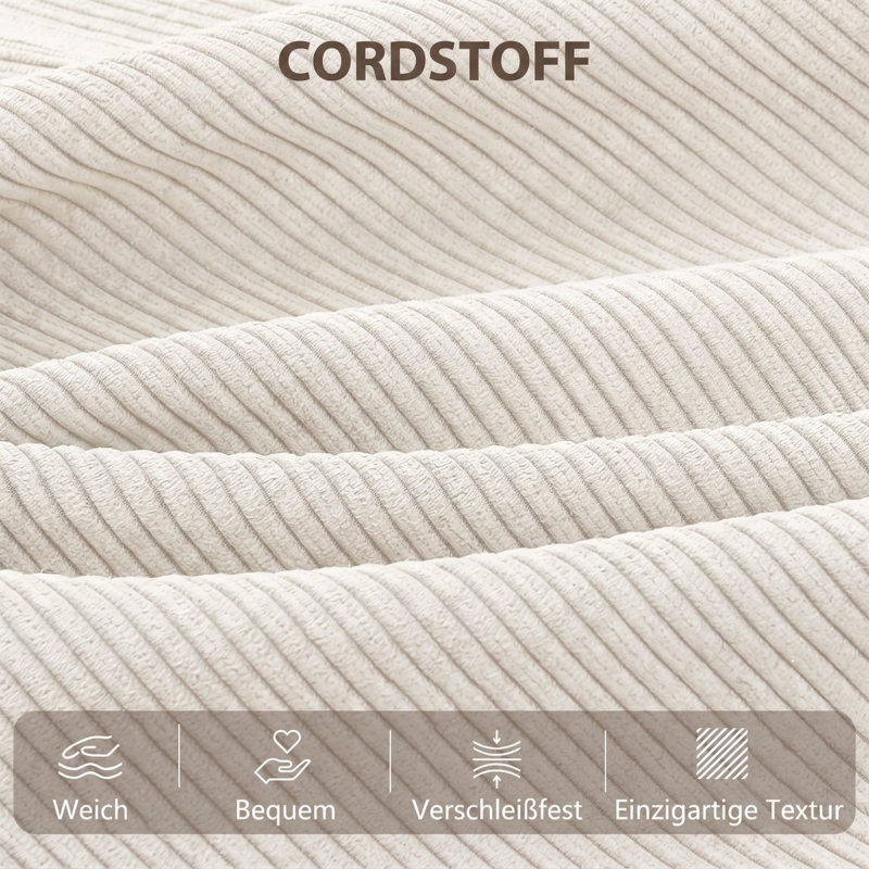 Tissu côtelé doux et élégant