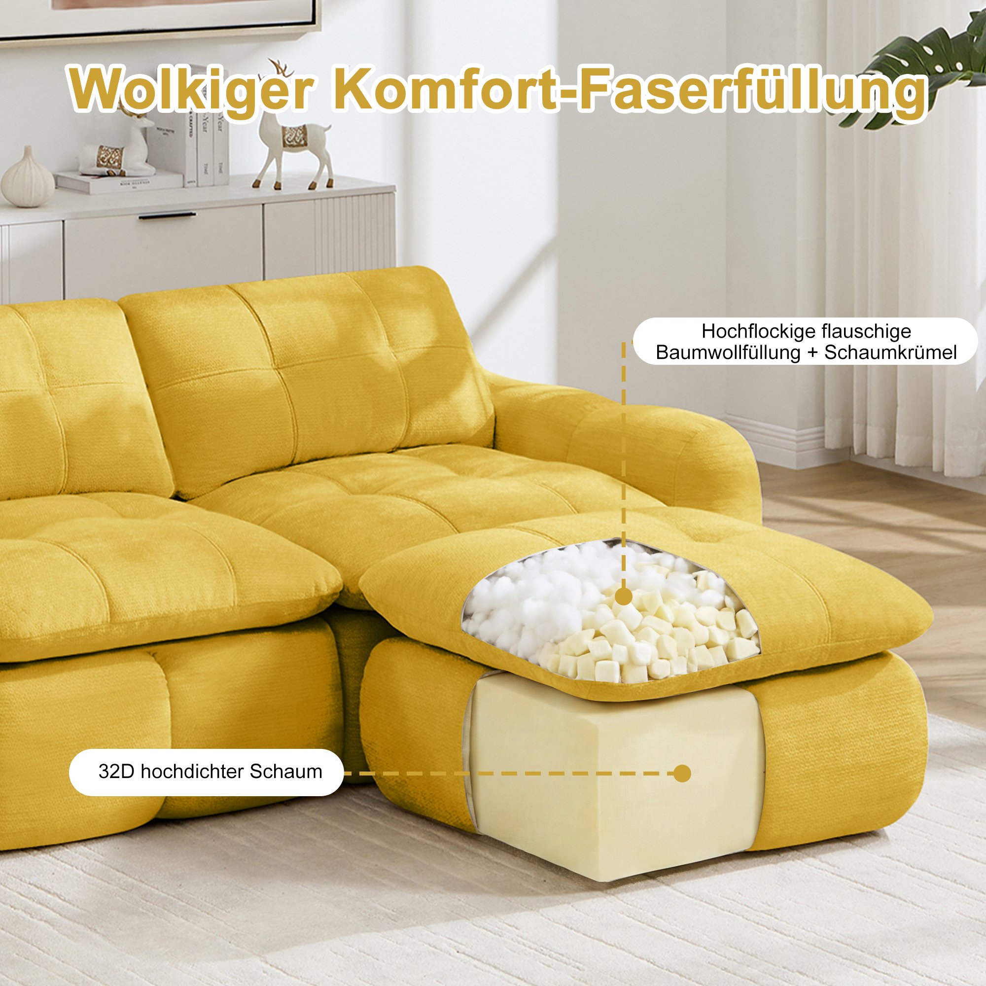 Confort Nuage et Tissu Chenille Doux
