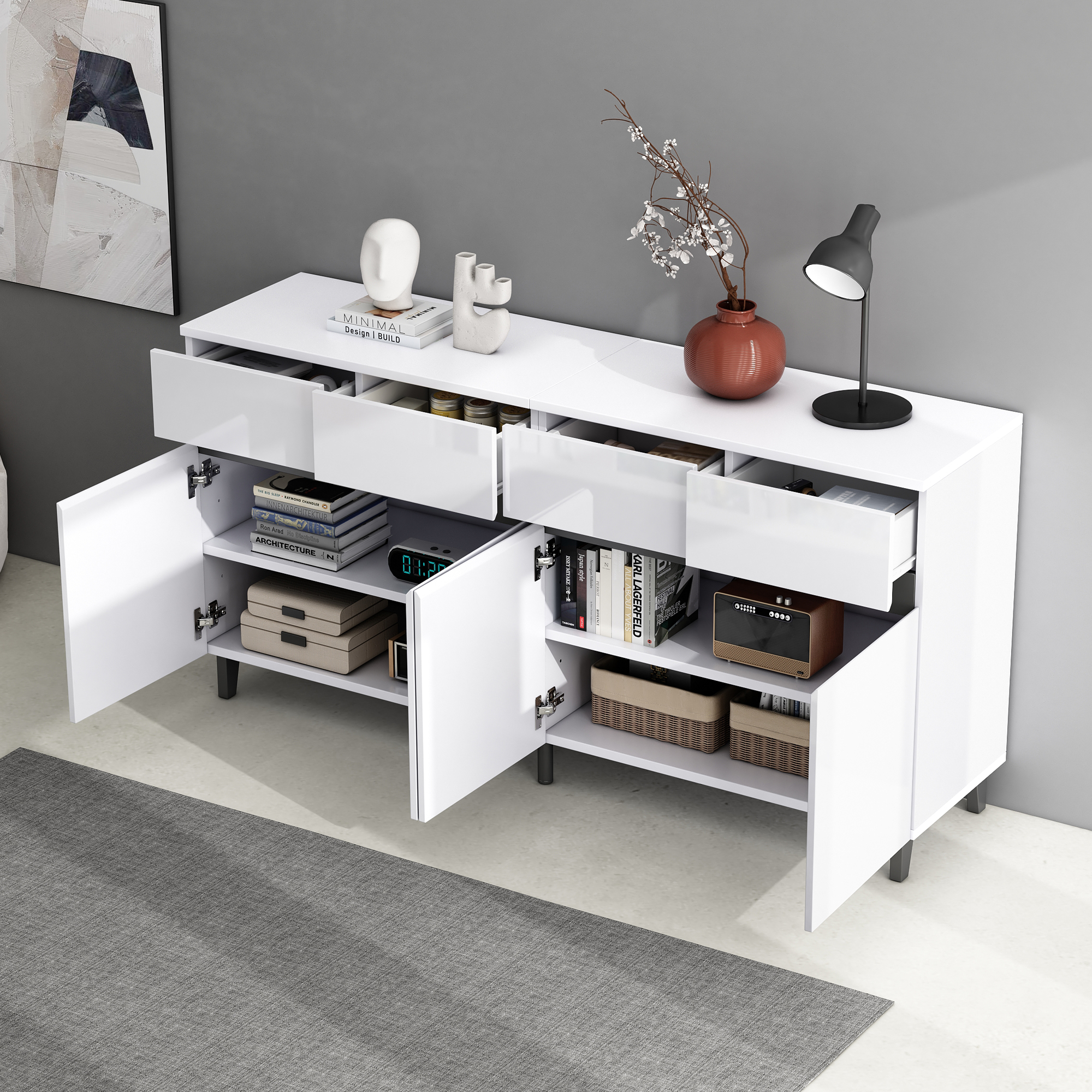 Rangement Spacieux et Flexible