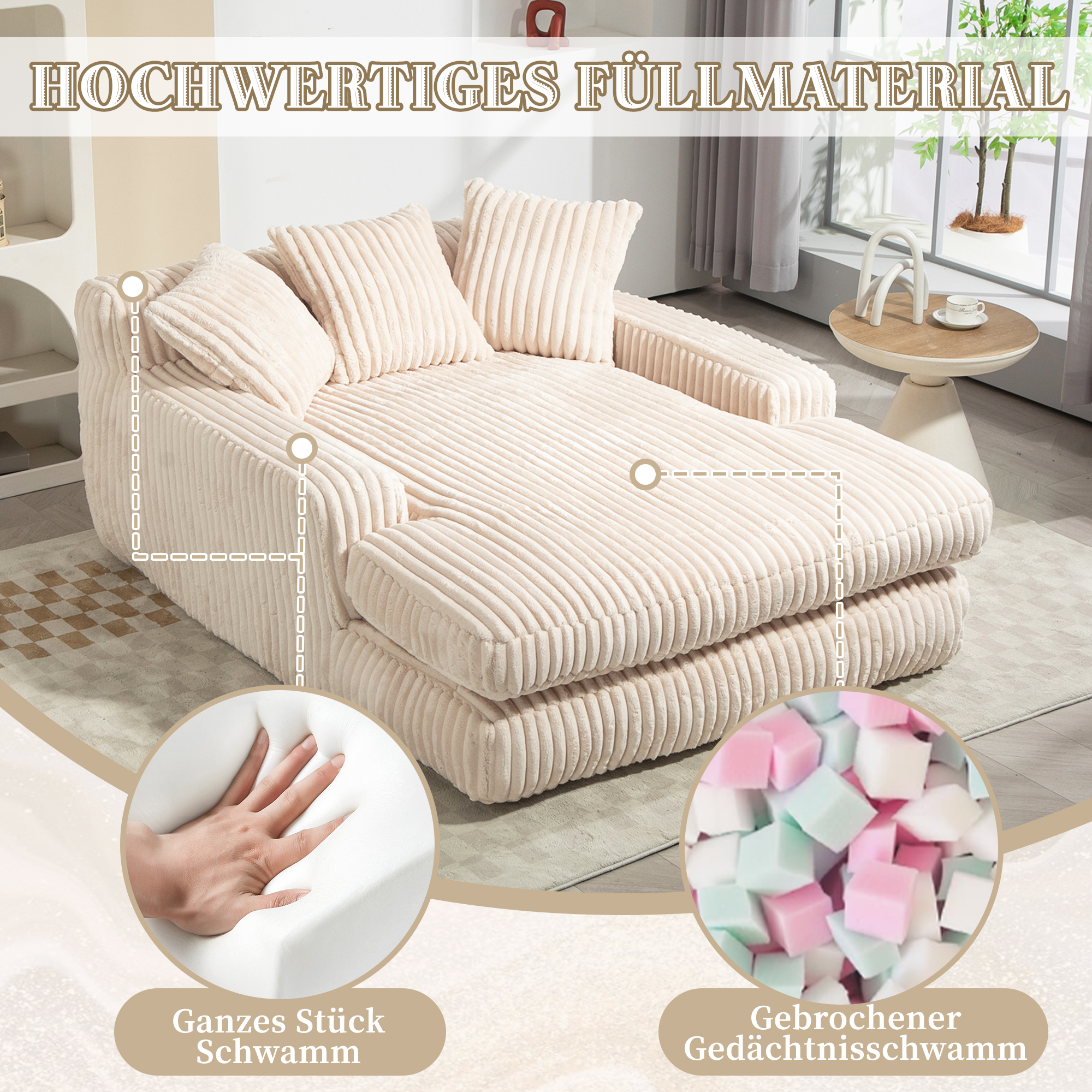 Une assise en mousse haute densité