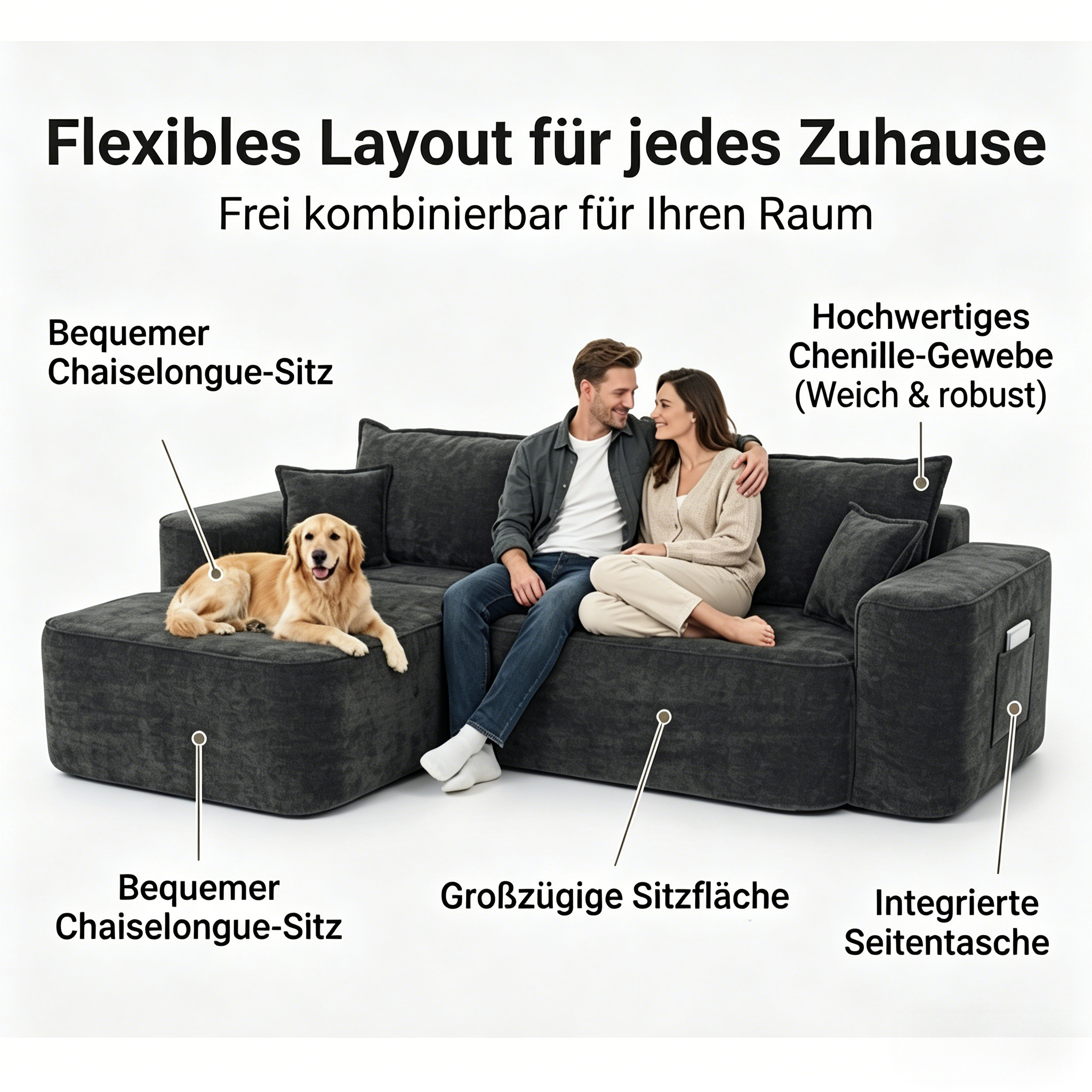 Confort XXL et Modularité Flexible