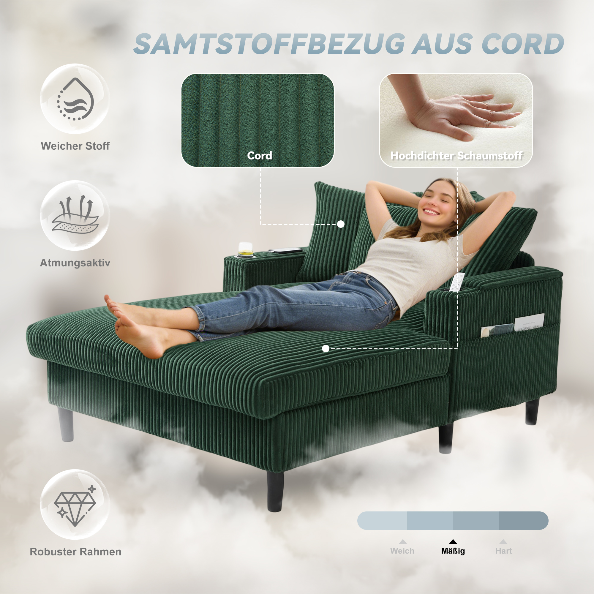 Confort d'assise et coussins assortis