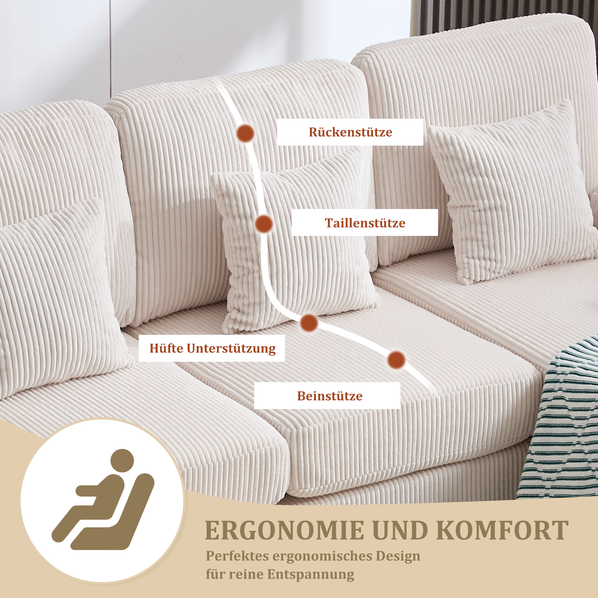Confort ergonomique et coussins en mousse