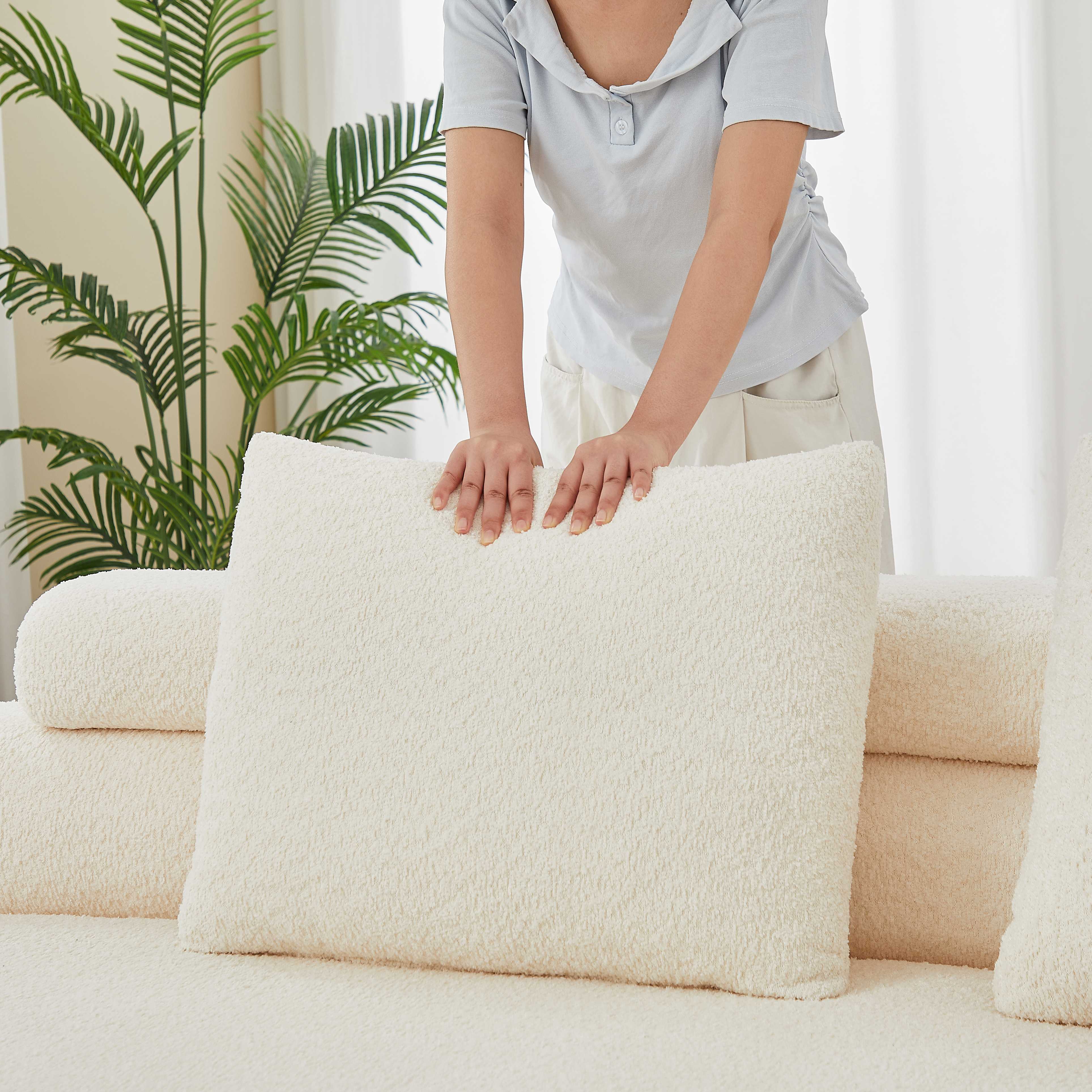 Tissu Chenille Ultra-Doux et Soutien Ergonomique