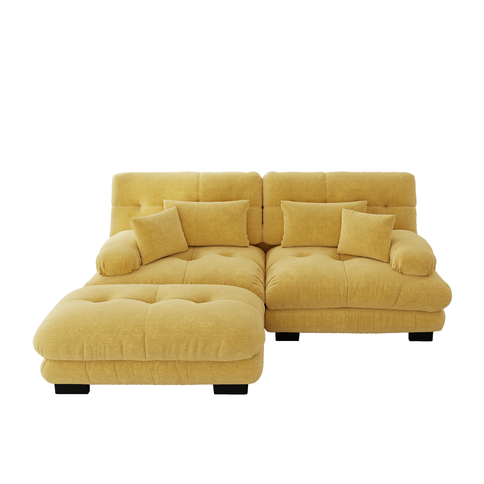 Configuration Modulaire & Ottoman Inclus