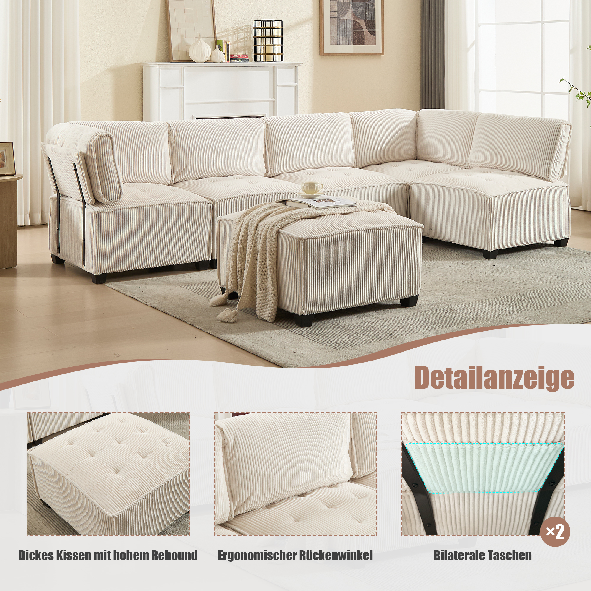 Rangement latéral pratique