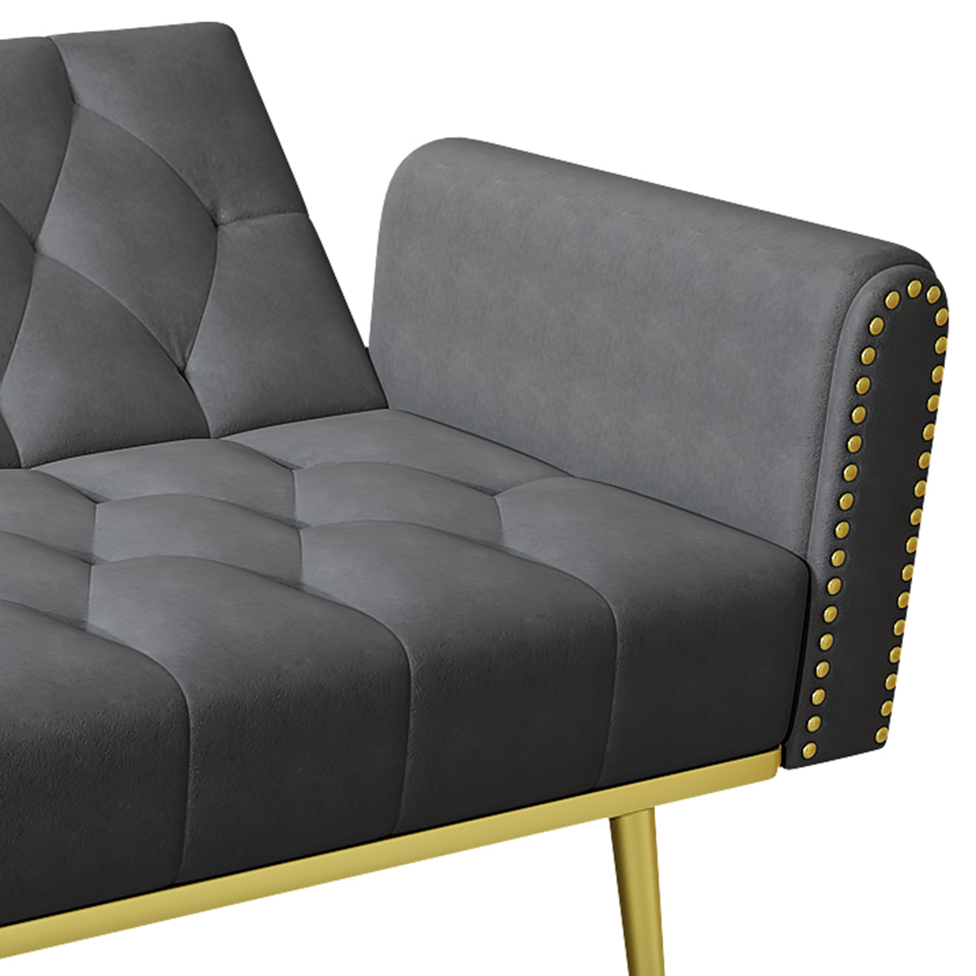 Velours et structure en bois massif