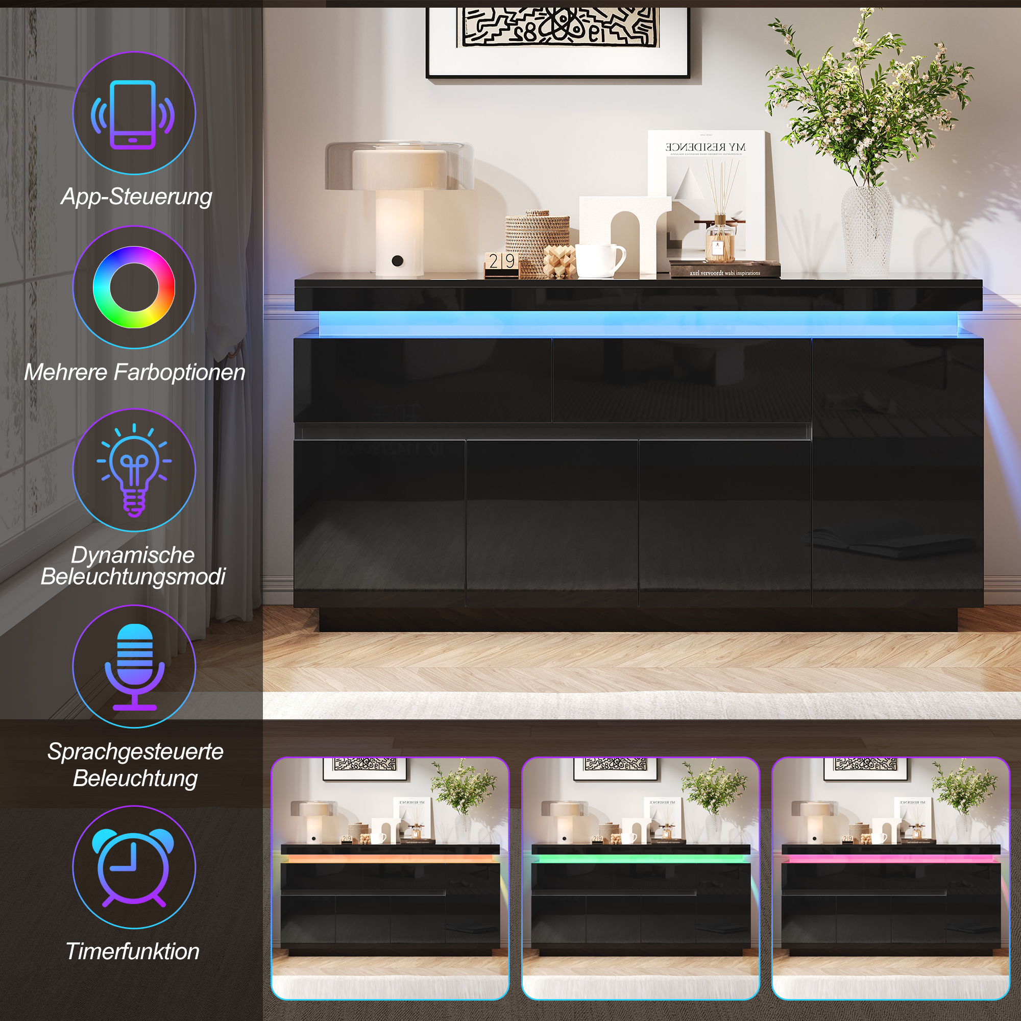 Éclairage LED Intelligent Contrôlé par Application