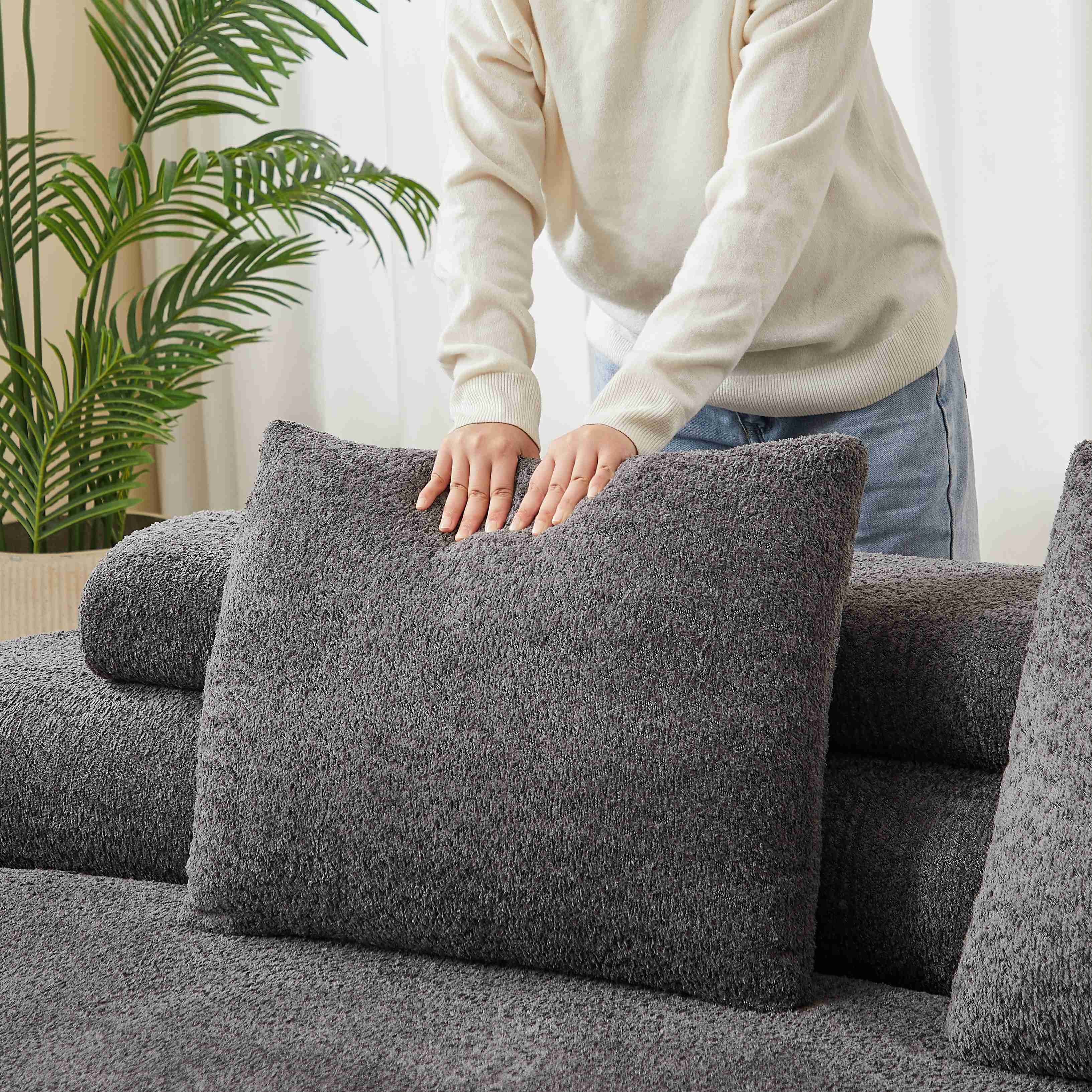 Tissu chenille moelleux