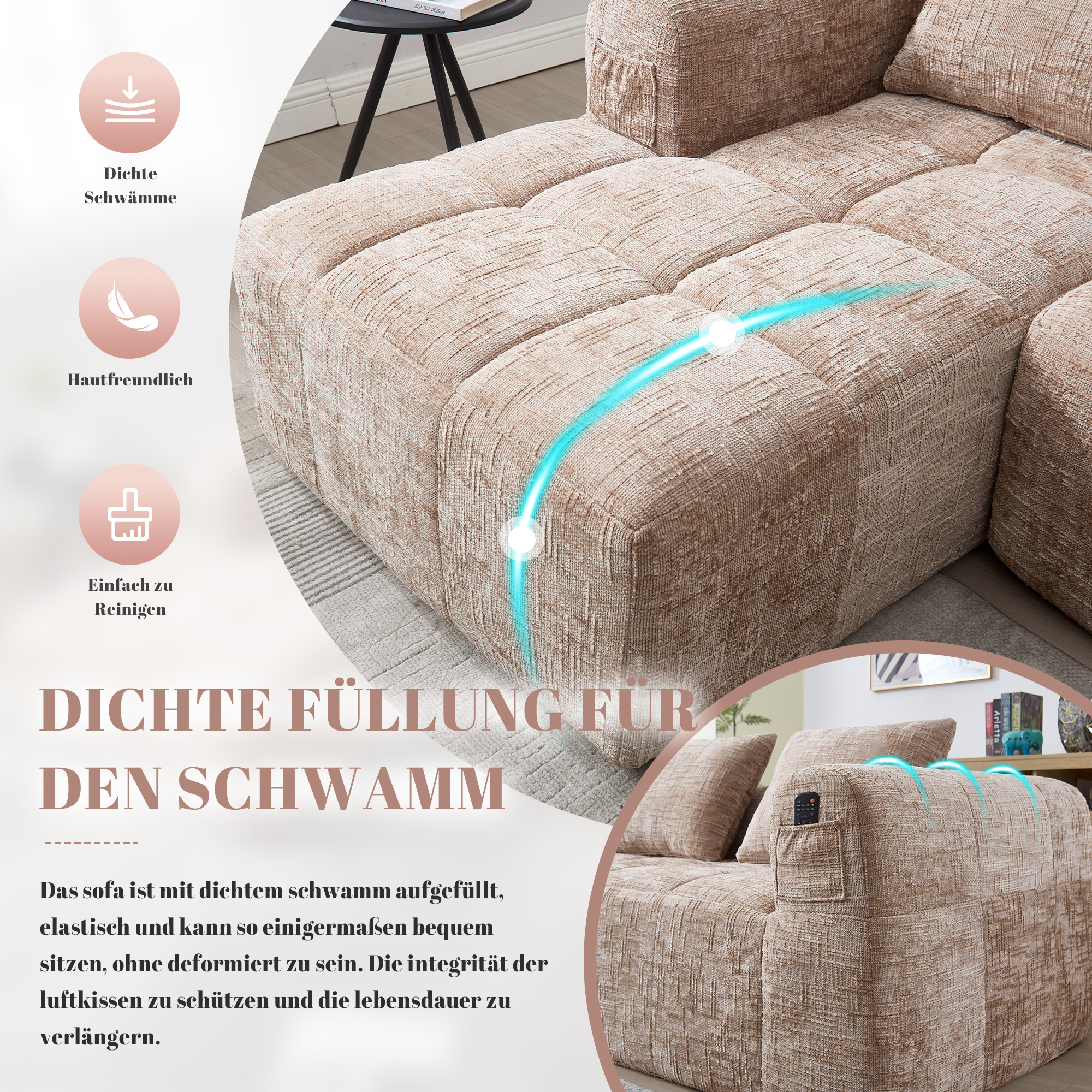Une assise en mousse haute densité