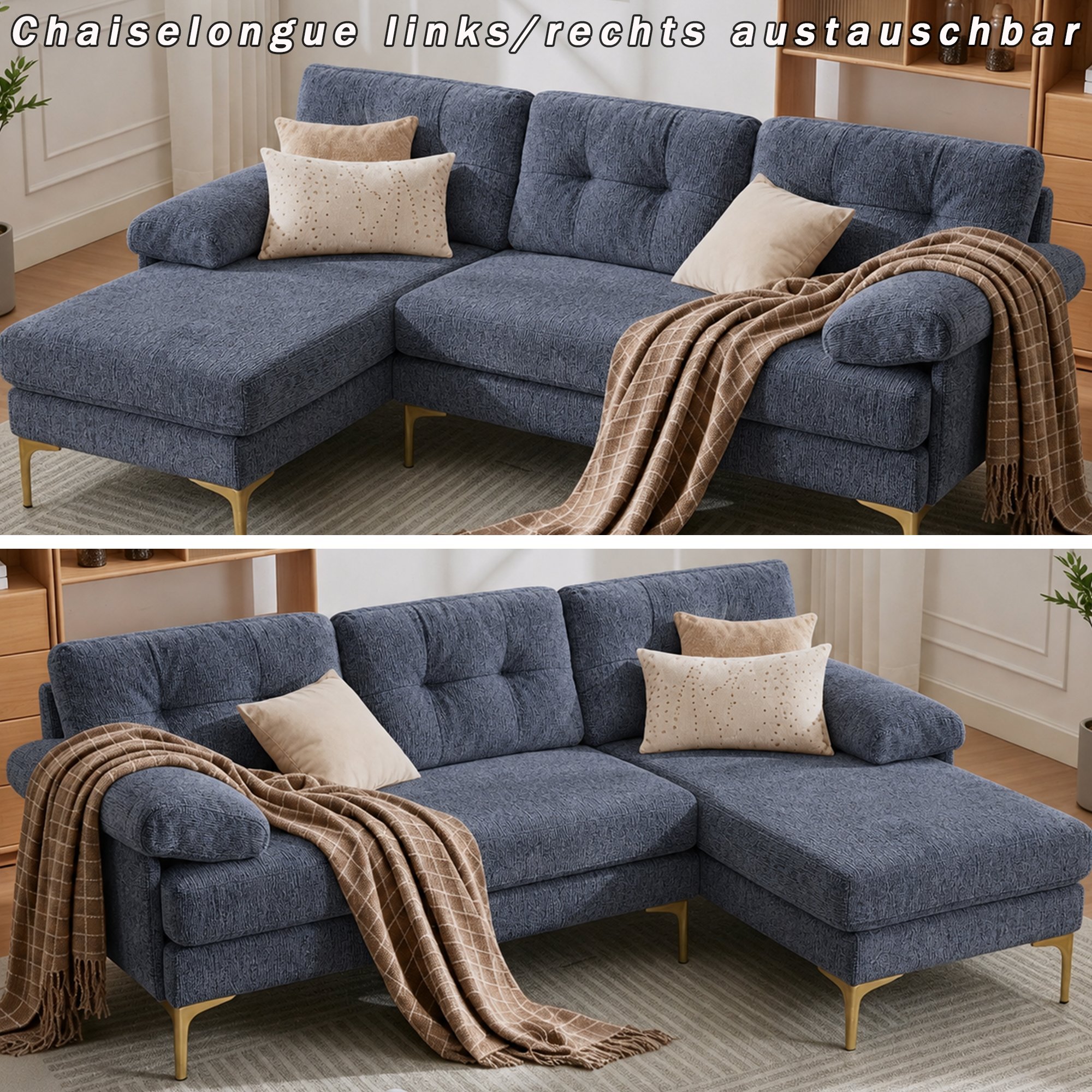 Assise réversible gauche ou droite