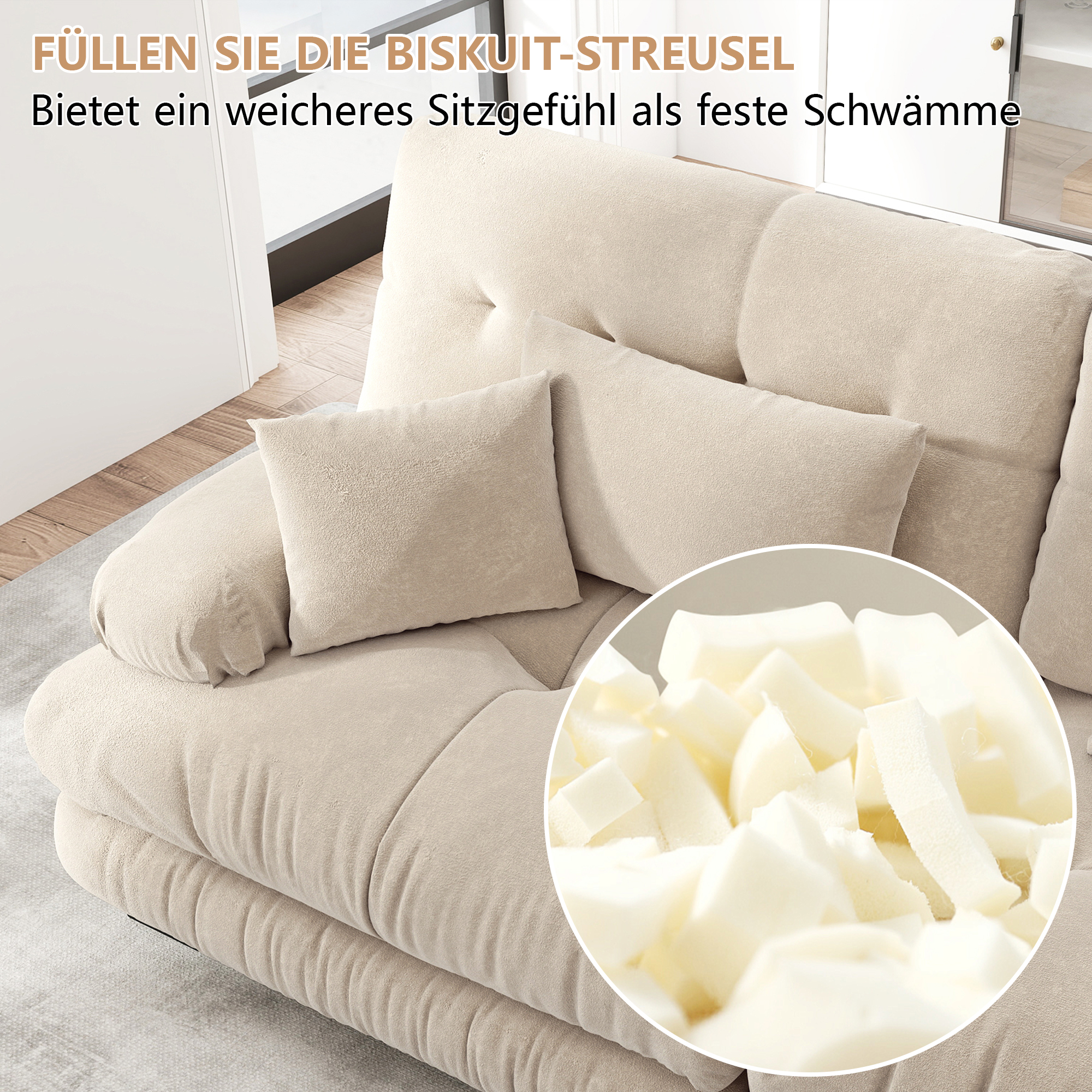 Assise moelleuse façon nuage