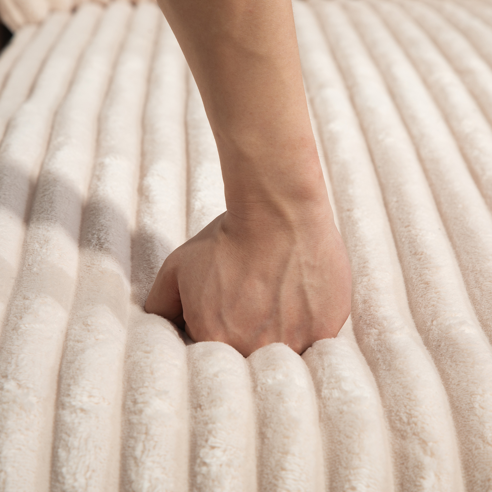 Un velours côtelé doux au toucher