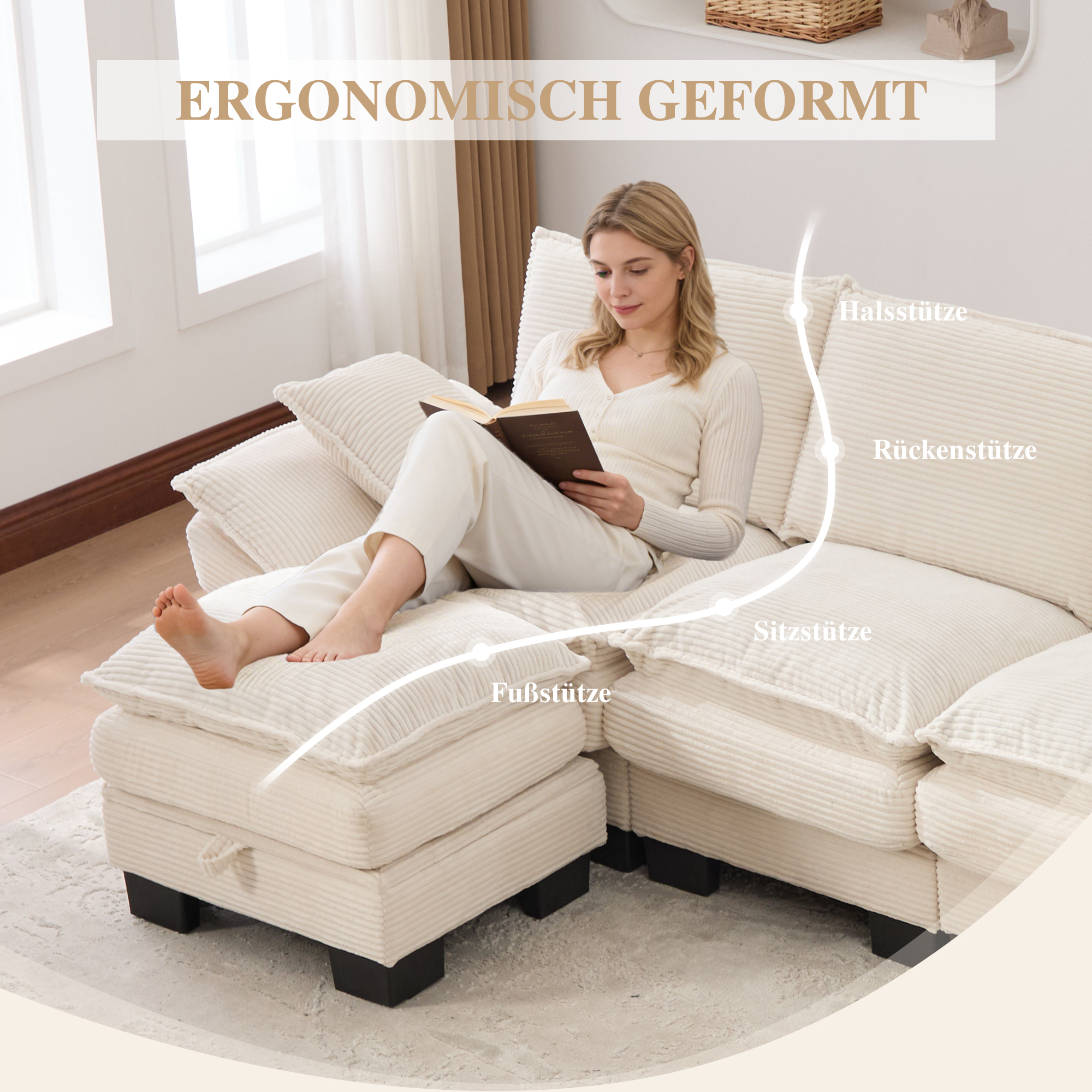 Assise ergonomique et mousse haute densité