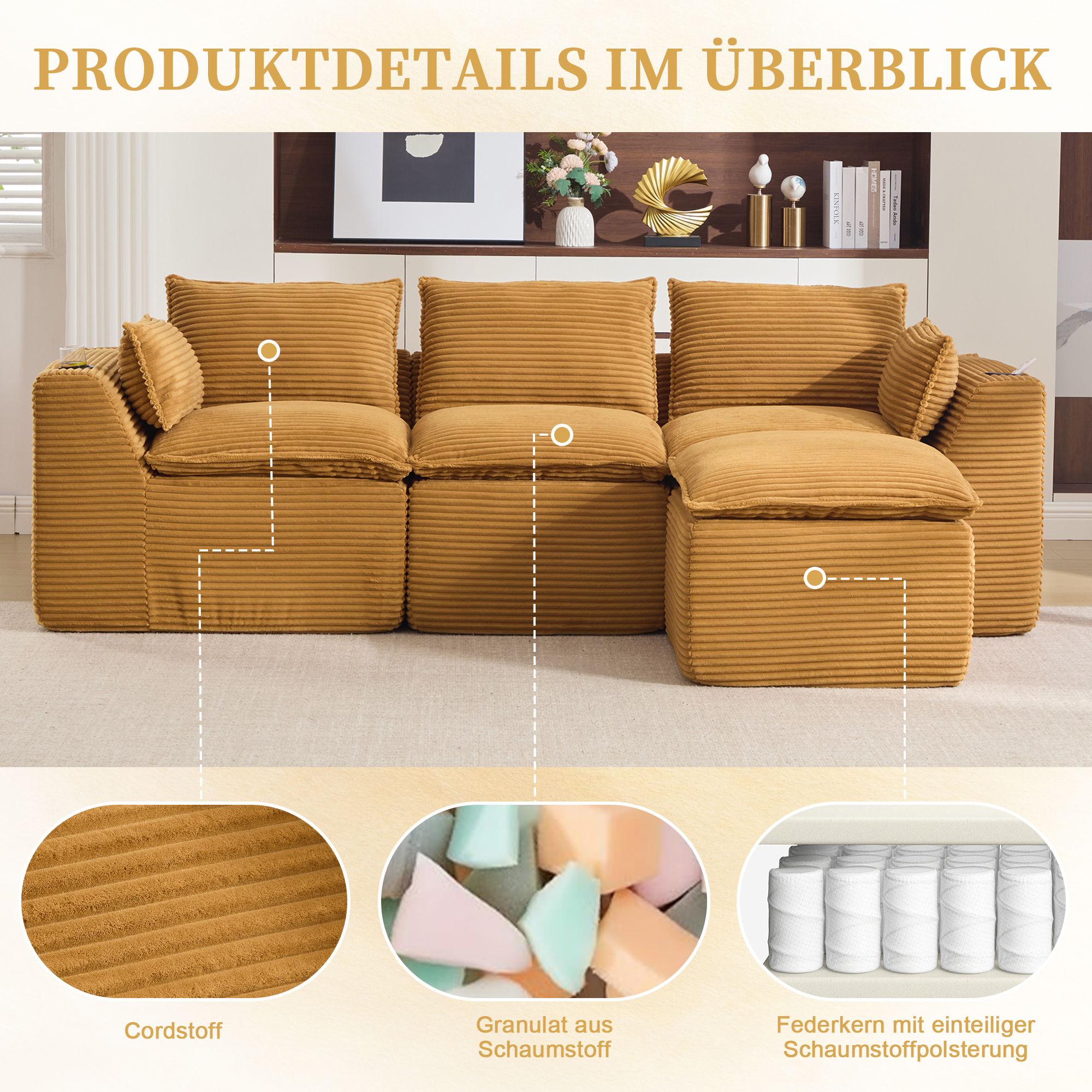 Assise en mousse à trois couches et ressorts