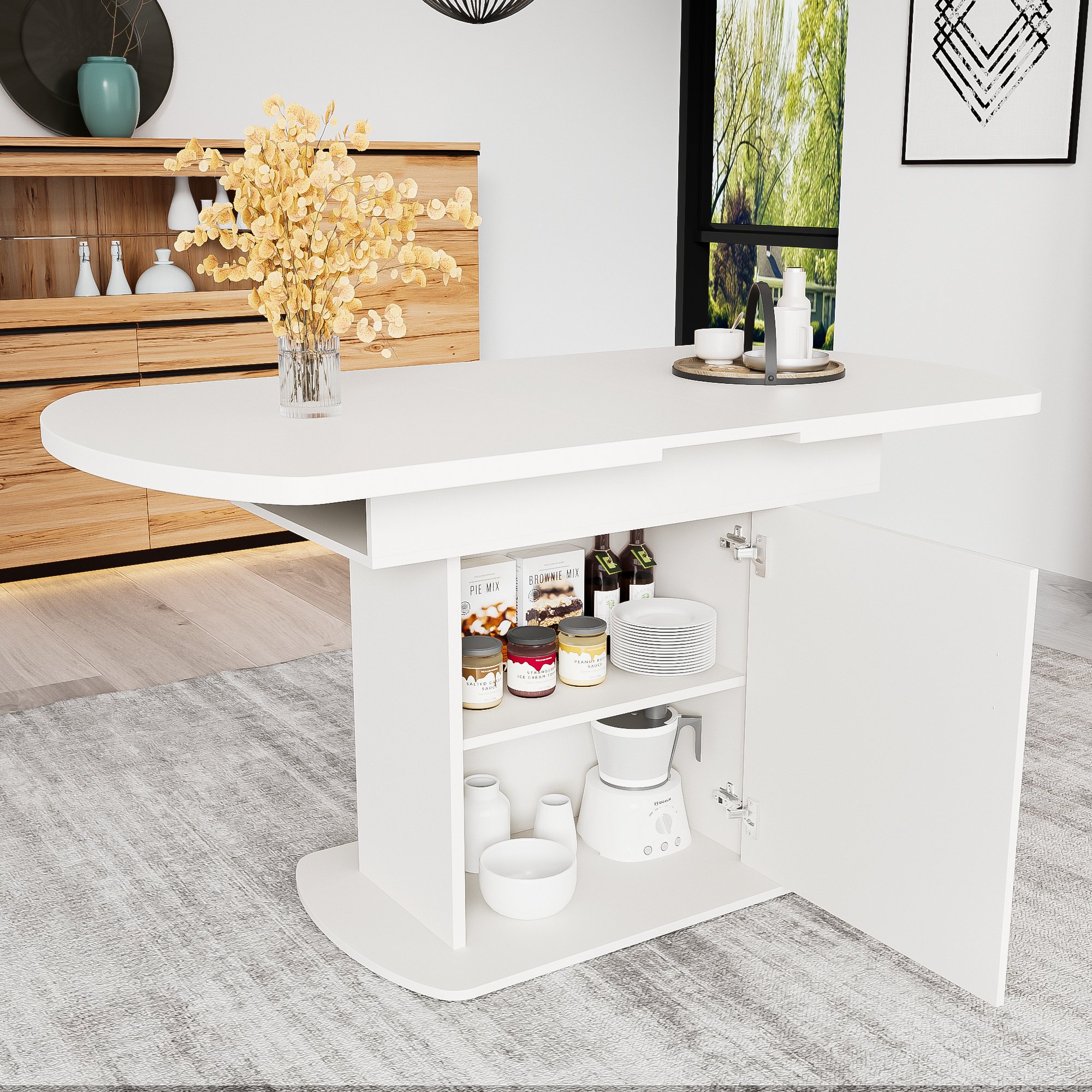 Rangement intelligent sous table