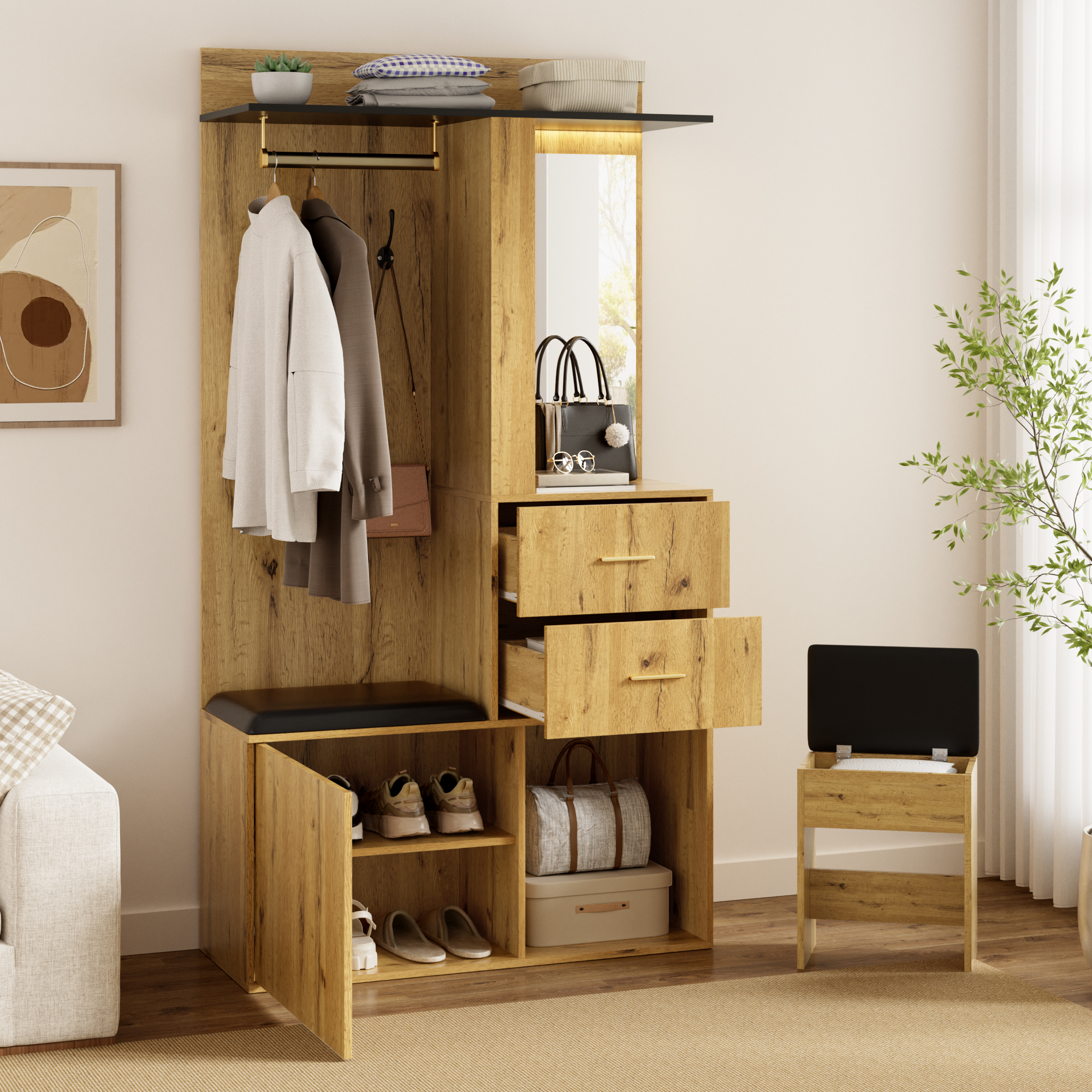 Rangement organisé et pratique