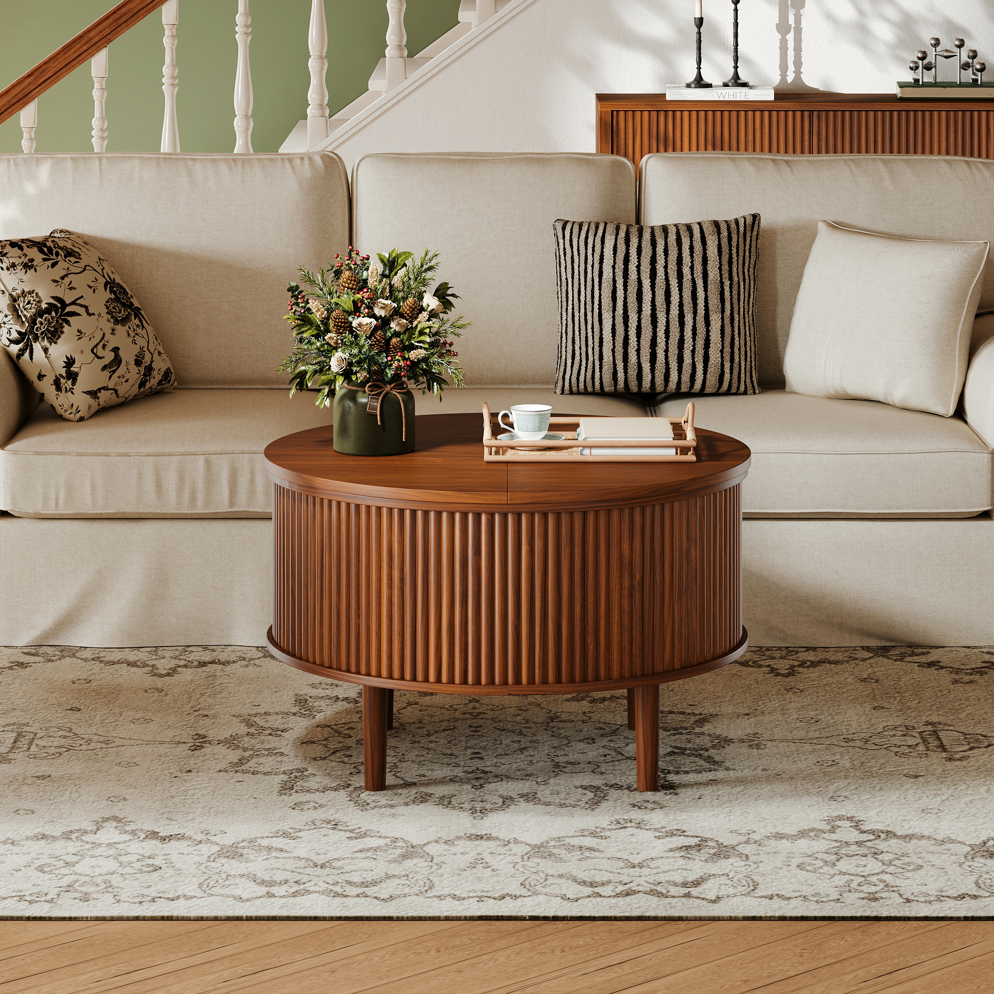 Design ondulé et surfaces arrondies