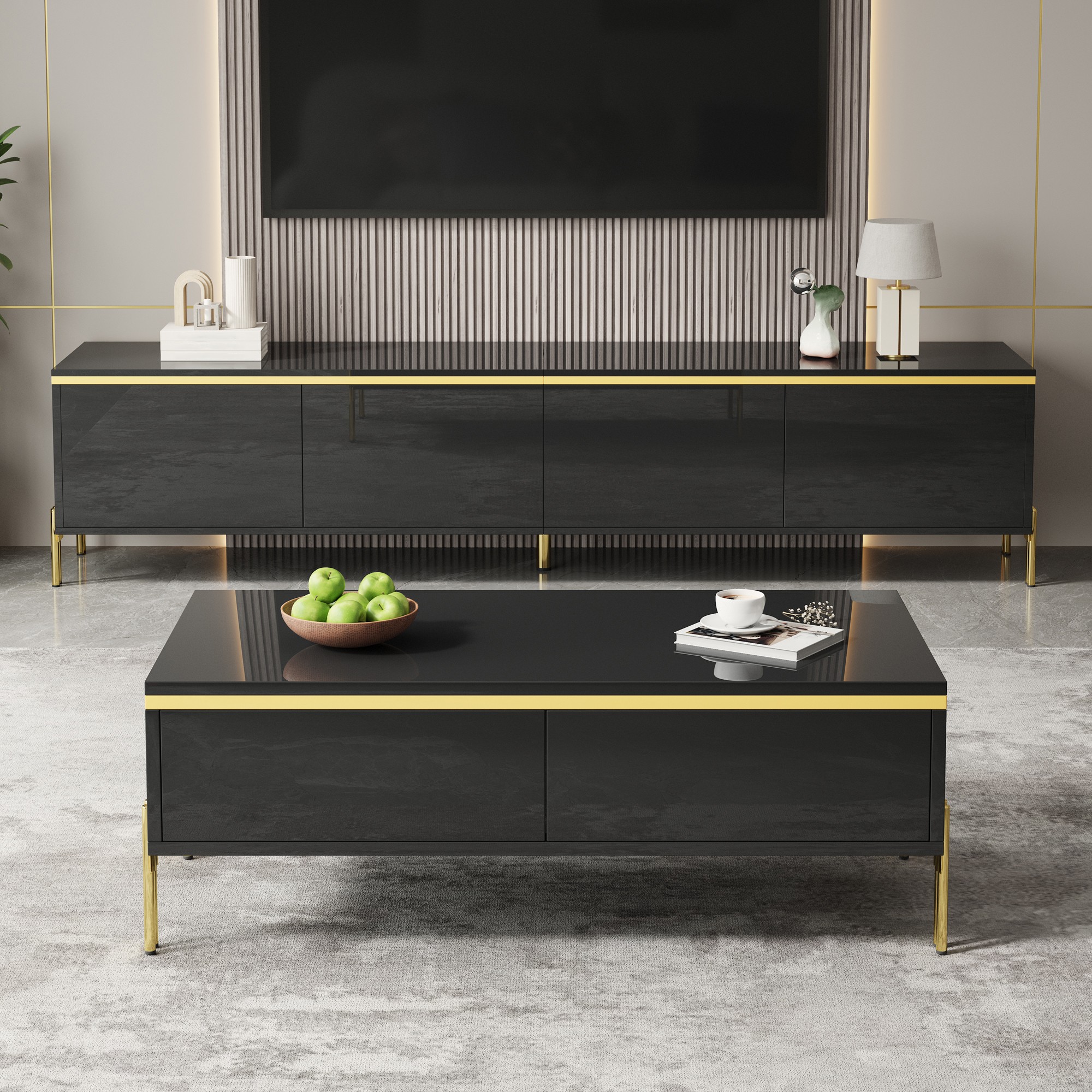 Design luxueux et contrasté